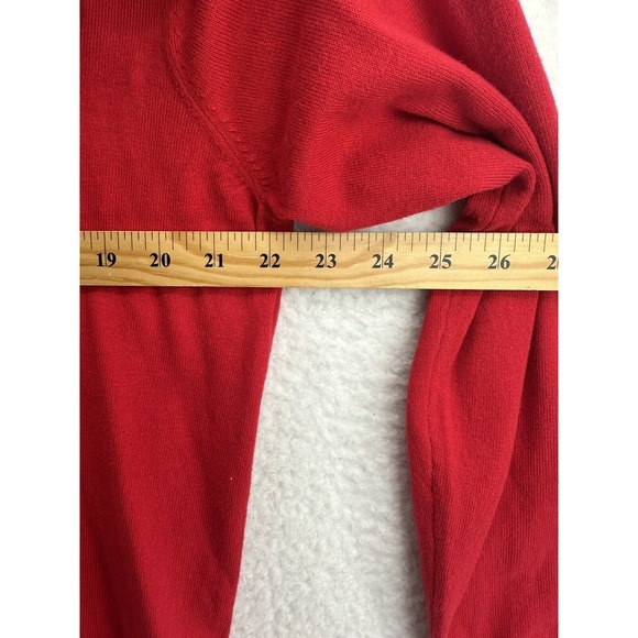Alfani Mens V Neck Pullover Sweater, Cherry Candy Red, Size Large - Picture 10 of 10